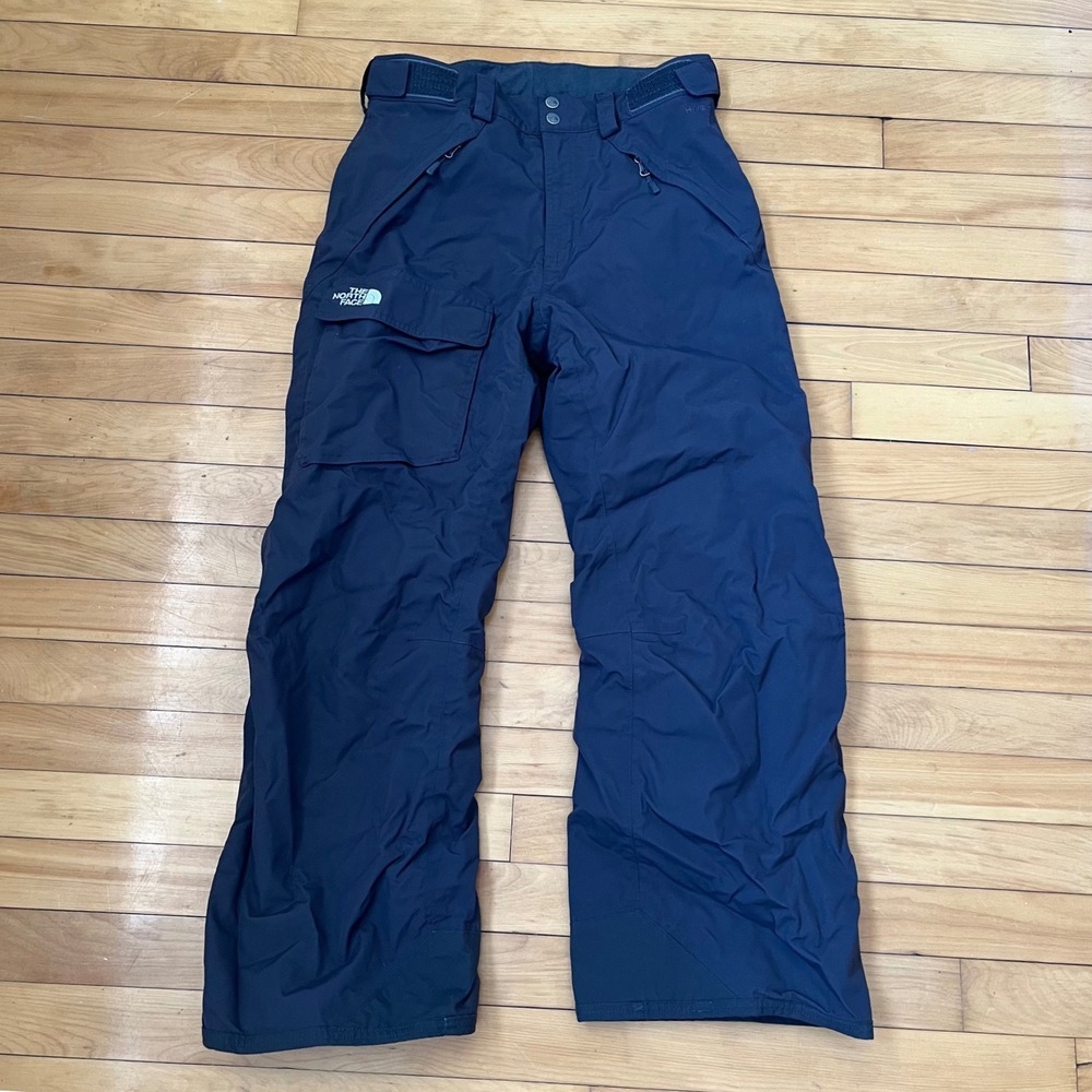 The North Face Mens HyVent Insulated Ski Snow Pants Black Small S/P 30x30